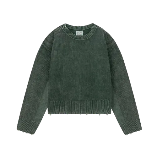 Suéter Nude Project Perfect Cropped Knit Dark Green