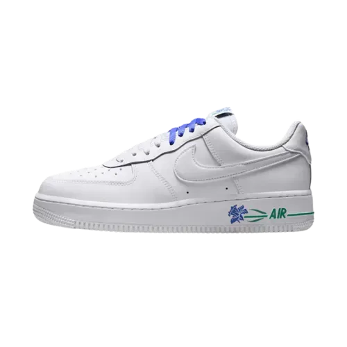 Nike Air Force 1 '07 Black Armoury Blue Iron Grey Sail - Droper
