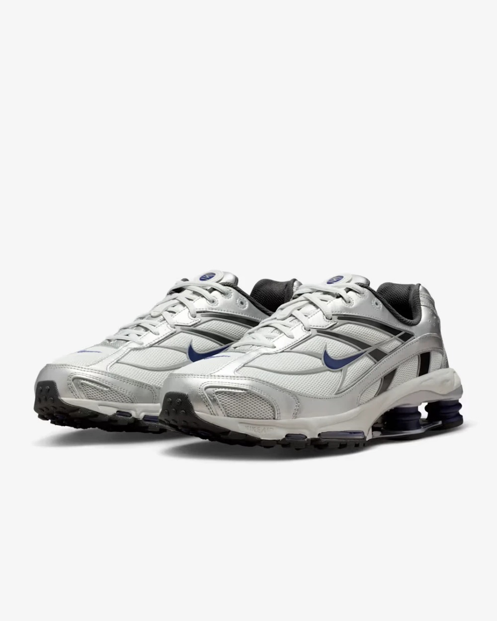 Nike Shox Ride 2 Photon Dust Metallic Silver Navy — 39 / 39.5 / 40 / 40.5 / 41 / 42 / 42.5 / 43 / 43.5 / 44 / 45 / 46 / 47, Novo