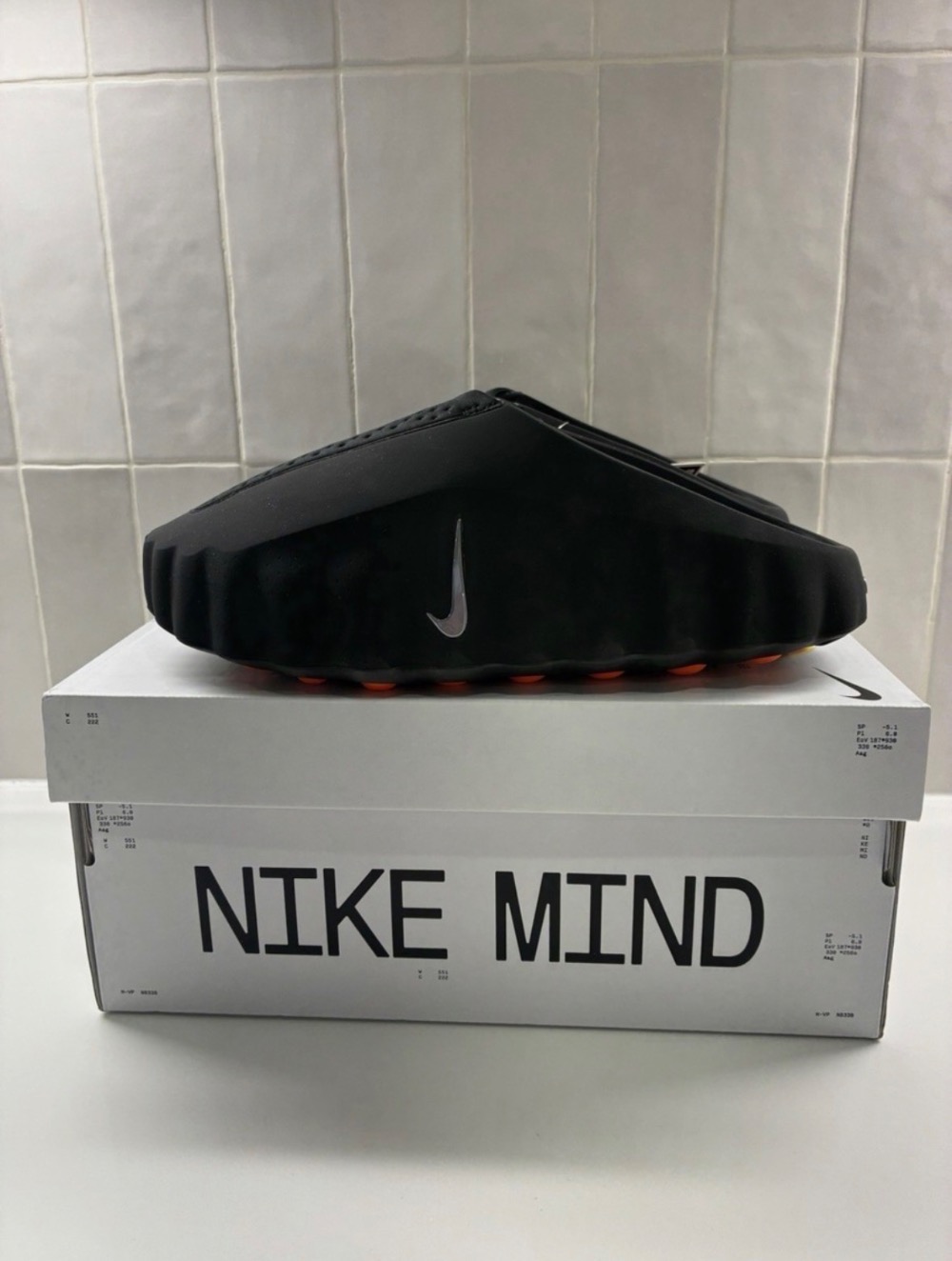 Nike Mind 001 Slide Black Chrome — 40, Novo