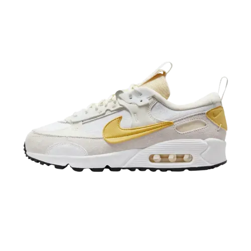 Nike Air Max 90 Futura White Sail Coconut Milk Saturn Gold Feminino