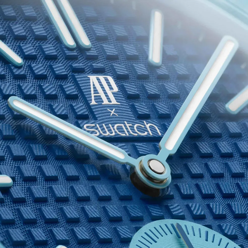 Audemars Piguet x Swatch Relógio Royal Pop LAN BA Blue 40 mm - Droper