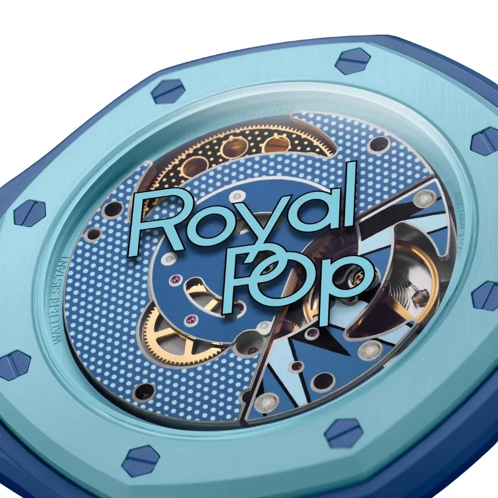 Audemars Piguet x Swatch Relógio Royal Pop LAN BA Blue 40 mm - Droper