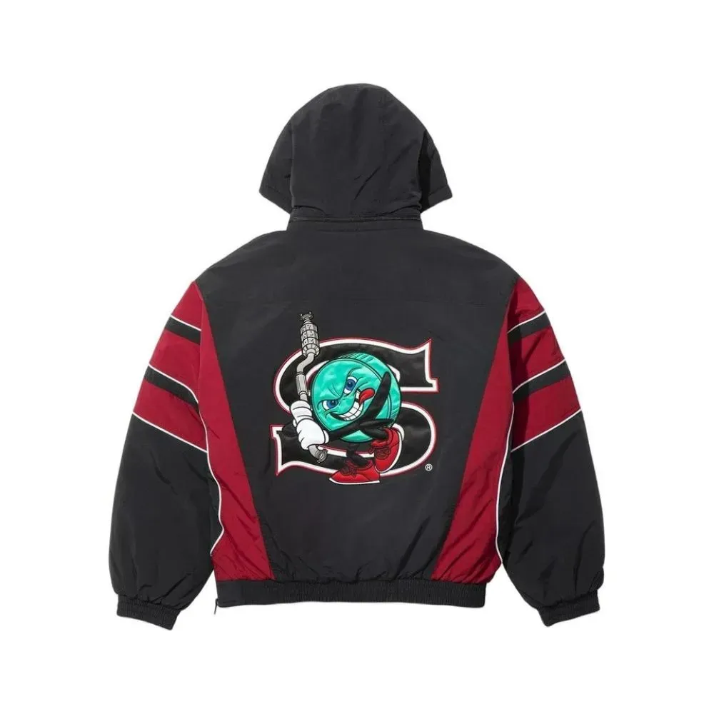 SALEM x Supreme Jaqueta Half Zip Stadium Black SS26-W12 foto 1