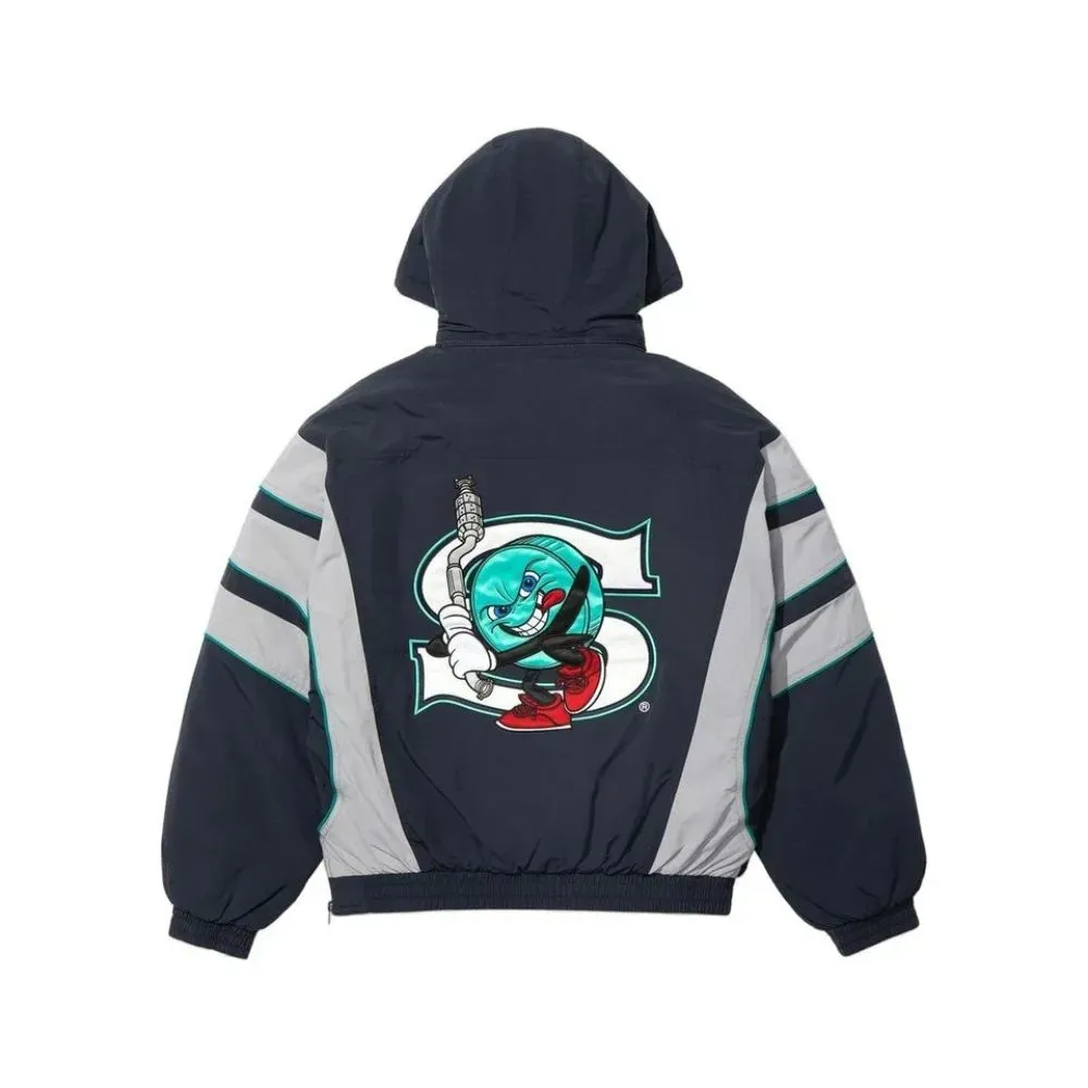 SALEM x Supreme Jaqueta Half Zip Stadium Navy SS26-W12 foto 1