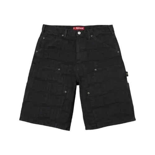 Shorts Supreme Repeat Jacquard Double Knee Denim Black SS26-W12