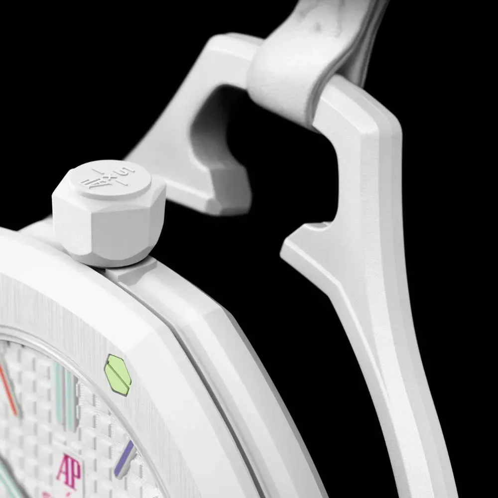 白 AUDEMARS PIGUET swatch  Pop AP ピゲ Audemars Piguet x Swatch Relógio Royal Pop HUIT BLANC White 40 mm