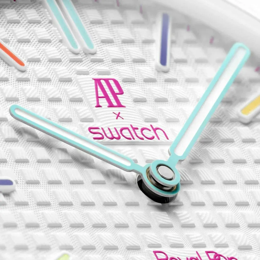 Audemars Piguet x Swatch Relógio Royal Pop HUIT BLANC White 40 mm