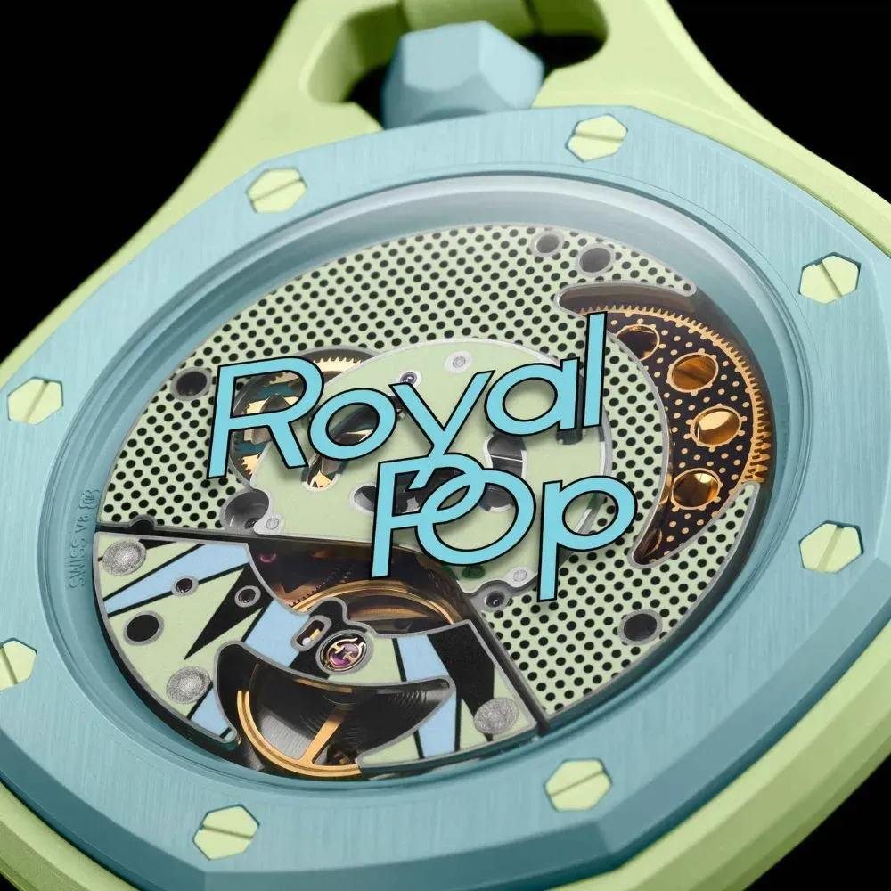 Audemars Piguet x Swatch Relógio Royal Pop BLAUE ACHT Green 40 mm
