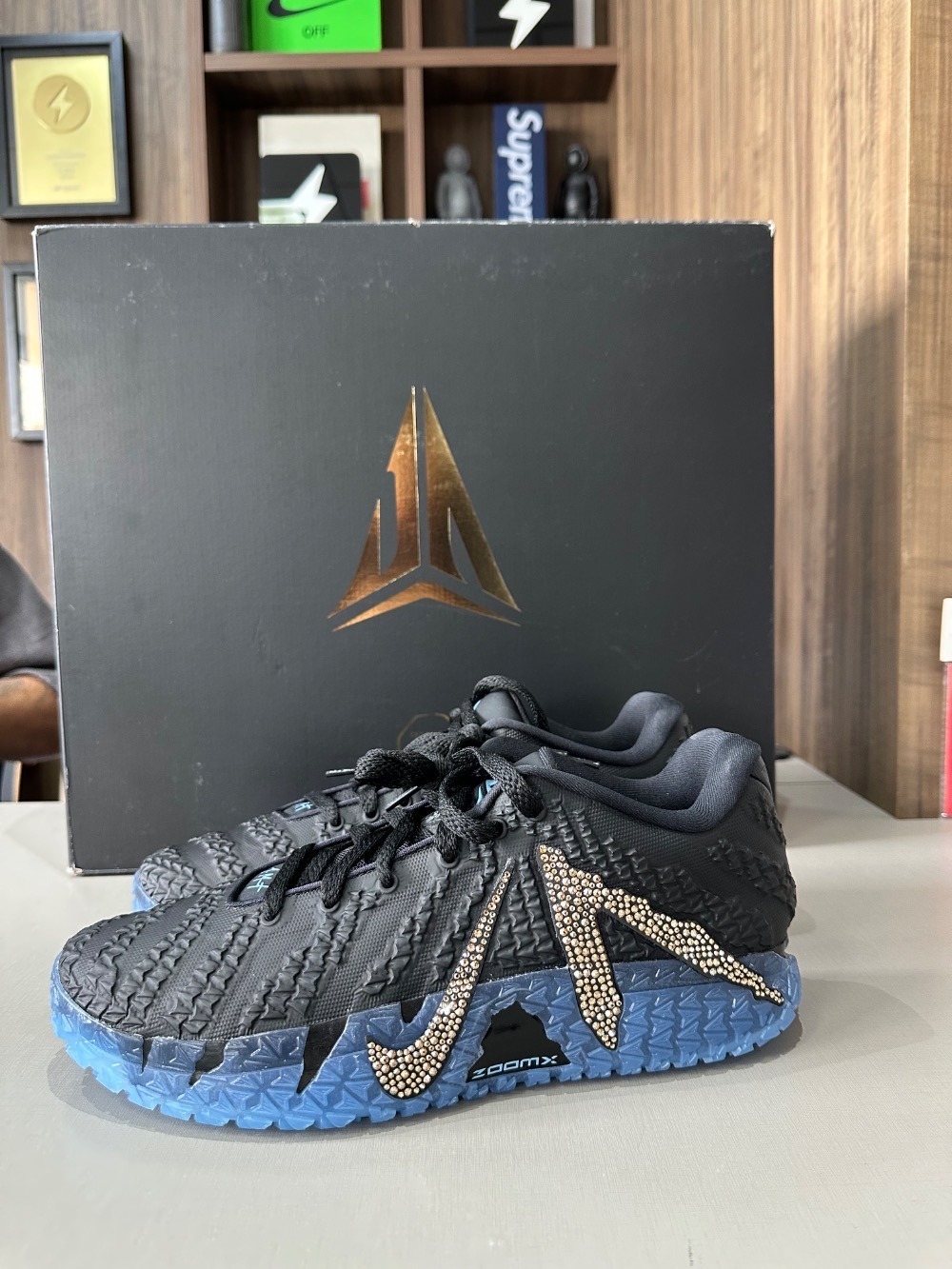 Swarovski x Nike Ja 3 Black Multi-Color — 46, Novo