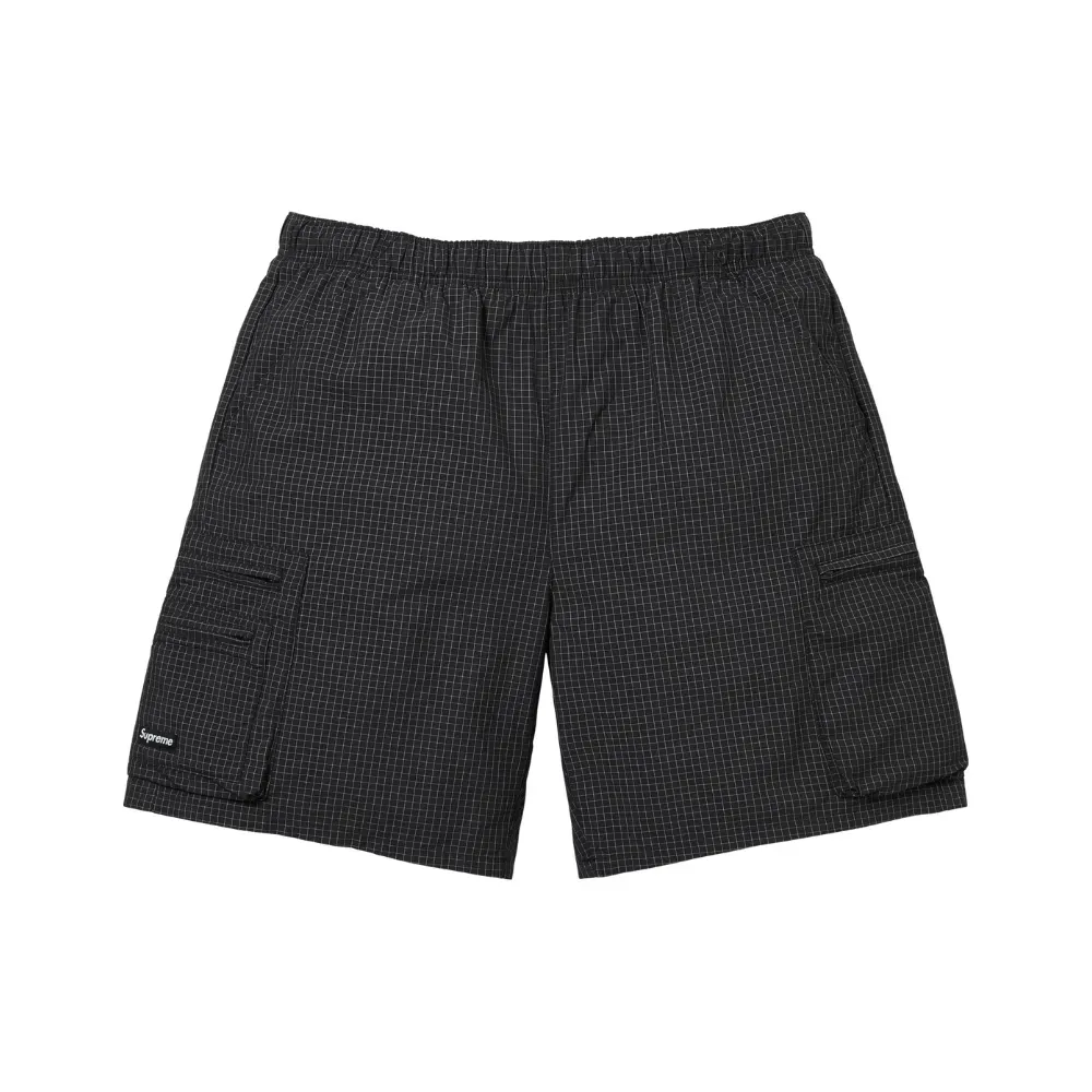 Bermuda Supreme Ripstop Cargo Water Short Black SS26-W12 - Droper