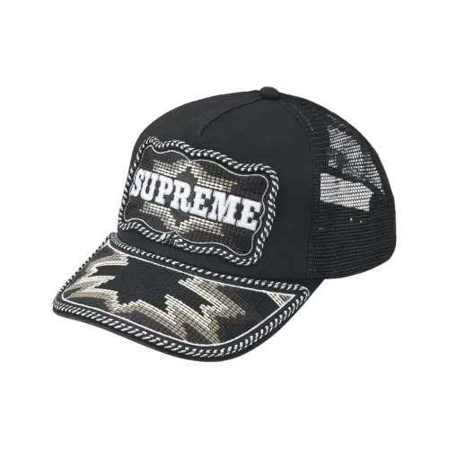 Mike Kelley x Supreme Boné Camp Cap Black SS26-W8 - Droper