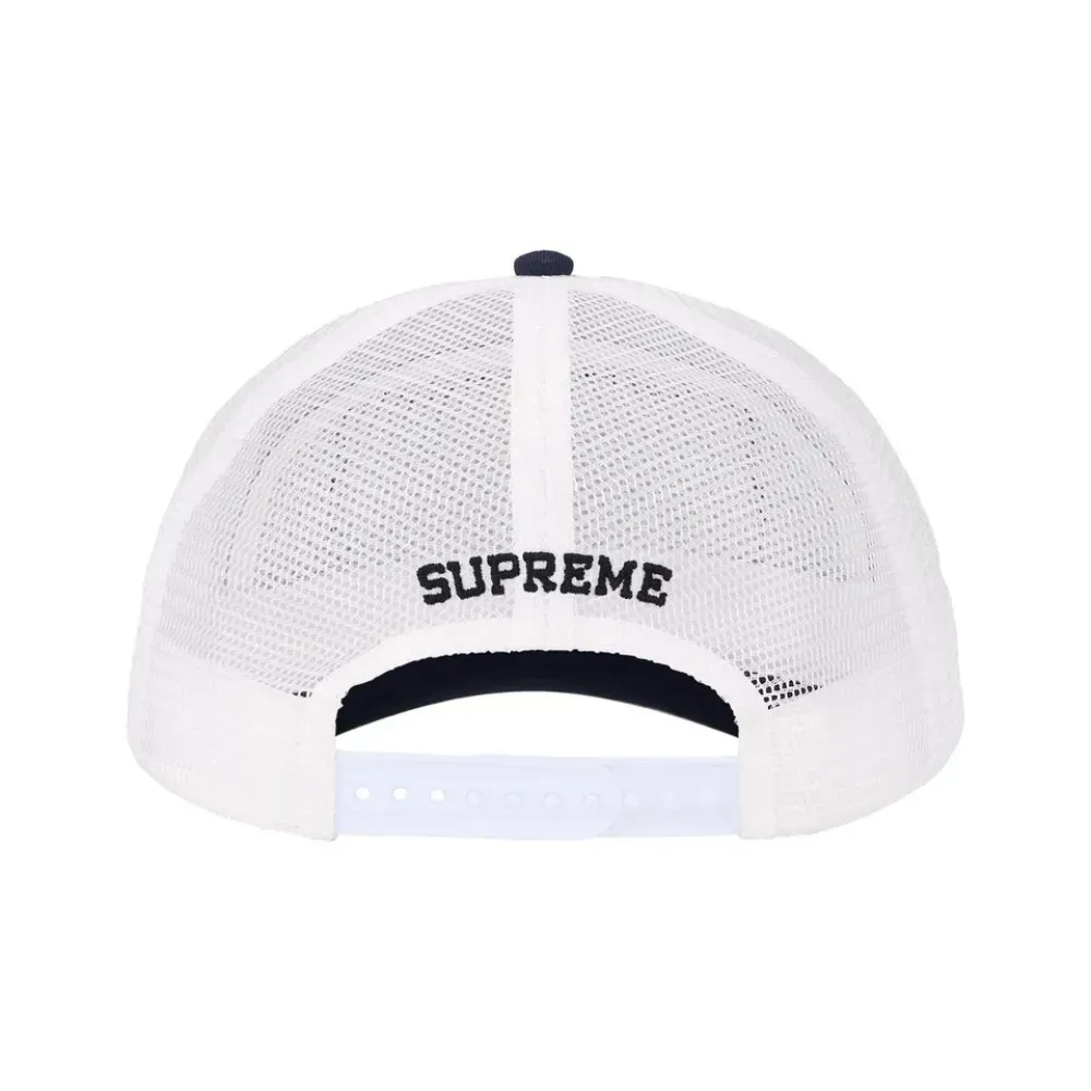 Boné Supreme Western Embroidered Mesh Back 5-Panel Navy SS26-W12