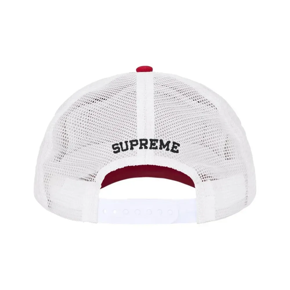 Boné Supreme Western Embroidered Mesh Back 5-Panel Red SS26-W12