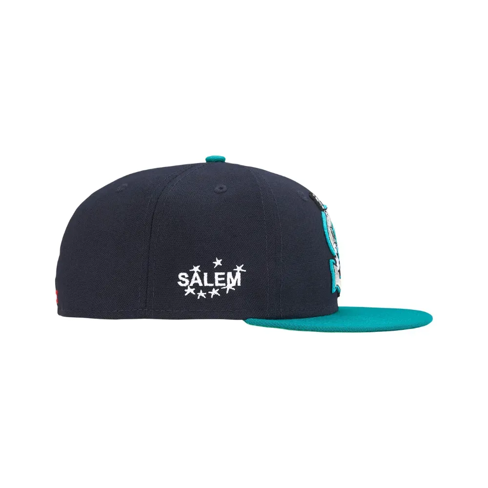 SALEM x New Era x Supreme Boné 59FIFTY Navy SS26-W12 - Droper