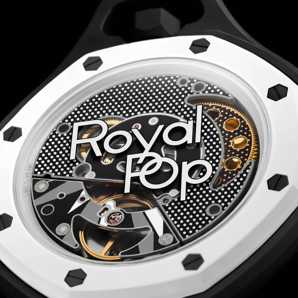 Audemars Piguet x Swatch Relógio Royal Pop OCHO NEGRO 40 mm - Droper