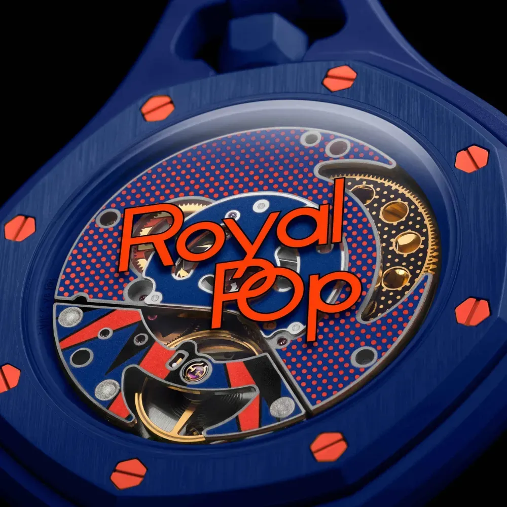 パ*チ様 Swatch  Pop アナログ時計 Audemars Piguet x Swatch Relógio Royal Pop ORENJI HACHI 40 mm - Droper