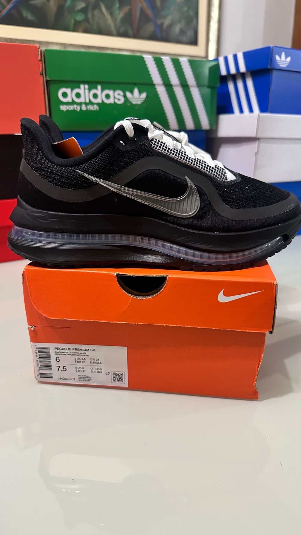 Nike Air Zoom Pegasus Premium SP Black Metallic Silver