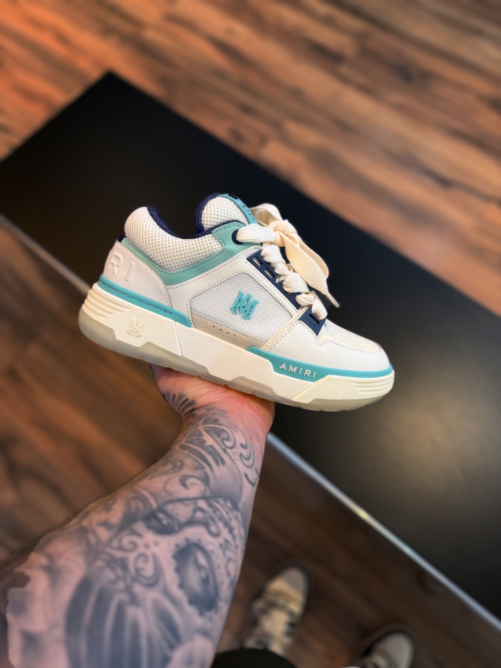 Amiri MA-1 White Light Blue