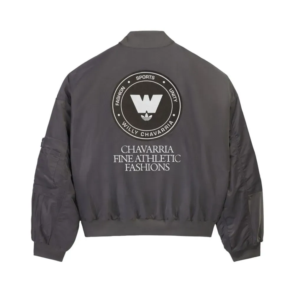 Willy Chavarria x adidas Jaqueta Bomber Grey - Droper
