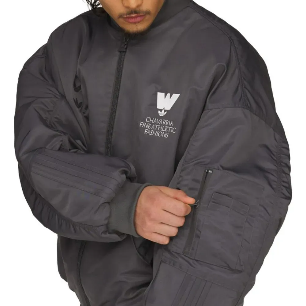 Willy Chavarria x adidas Jaqueta Bomber Grey - Droper