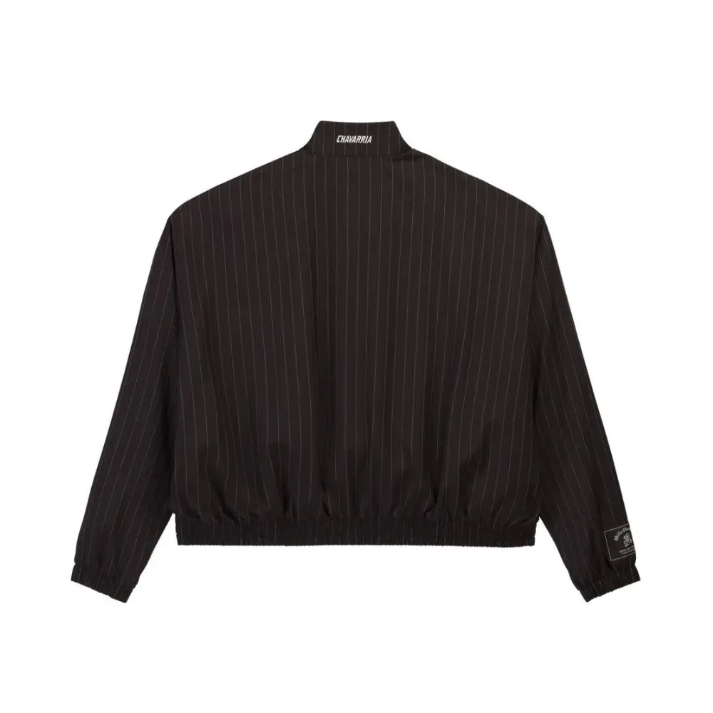 Willy Chavarria x adidas Jaqueta Pinstripe Black - Droper Willy Chavarria x adidas Jaqueta Pinstripe Black - Droper