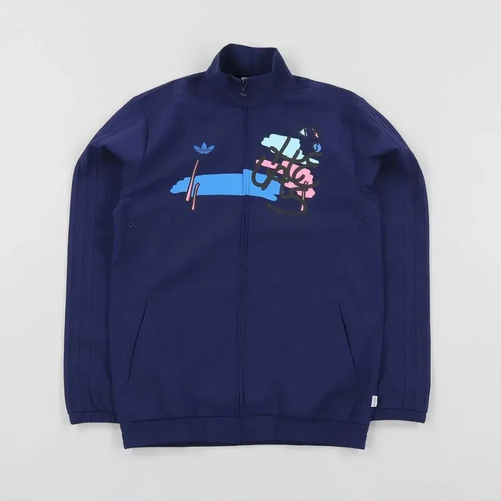 Hélas x adidas Jaqueta Skateboarding Tracksuit Dark Blue - Droper