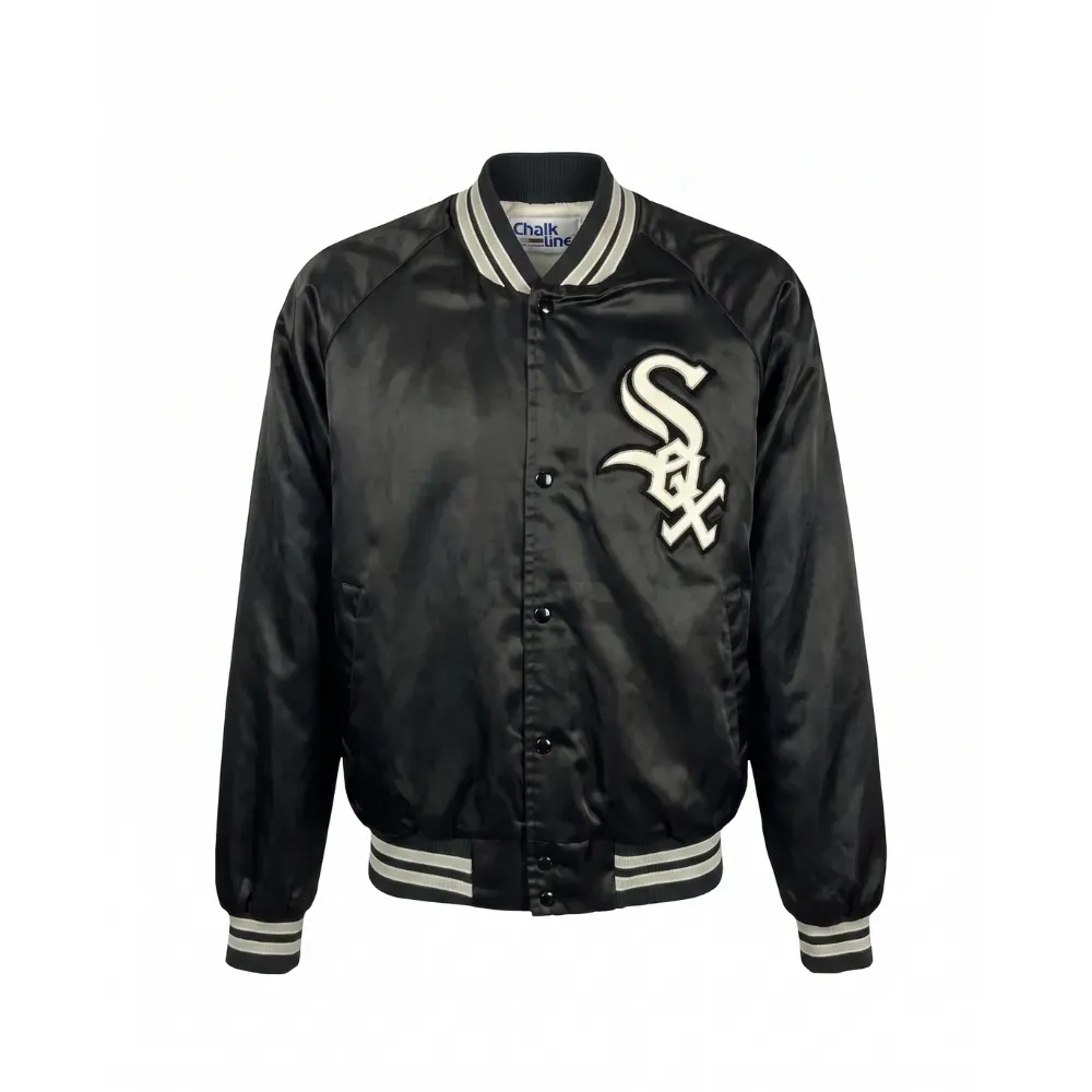 Jaqueta Chalk Line Vintage MLB Chicago White Sox Black - Droper