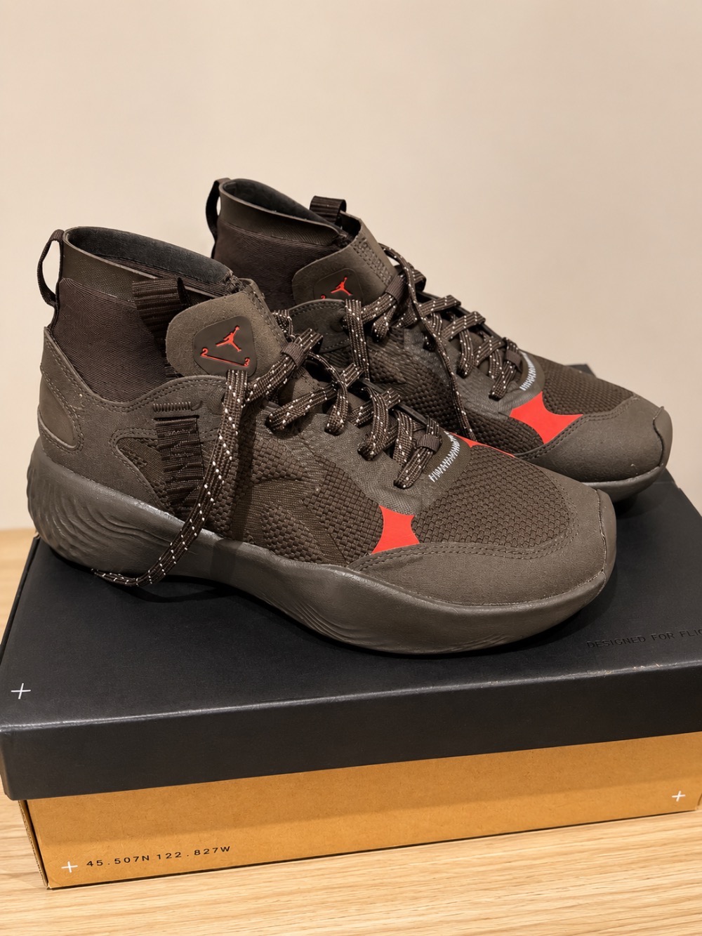 Jordan Delta 3 Mid Dark Chocolate Infrared 23