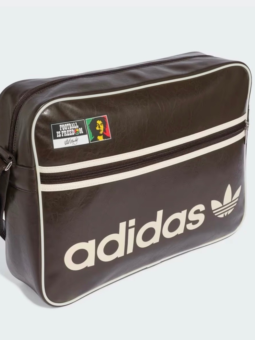 Bob Marley x adidas Bolsa Jamaica Dark Brown Cream White — Único, Novo