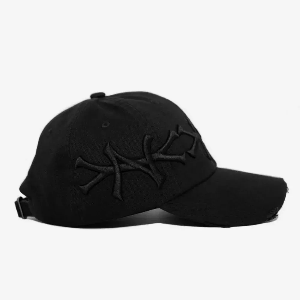 Boné oMA Studios NY Crown Distressed Triple Black - Droper