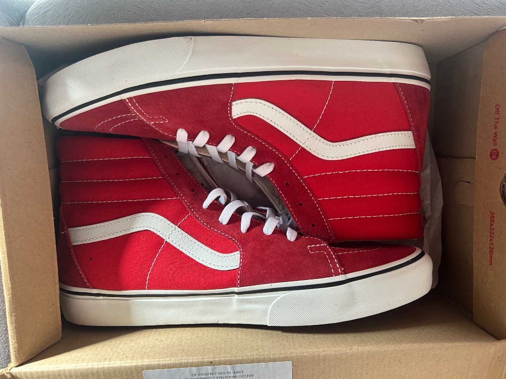 Vans Sk8-High Racing Red True White