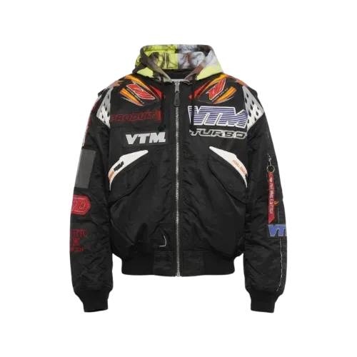 Alpha Industries x Vetements Jaqueta Racing Bomber Black - Droper