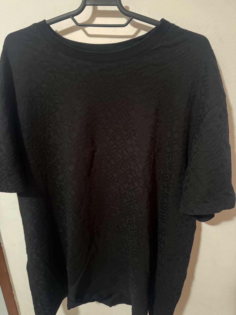 Camiseta Armani Exchange Preta texturizada