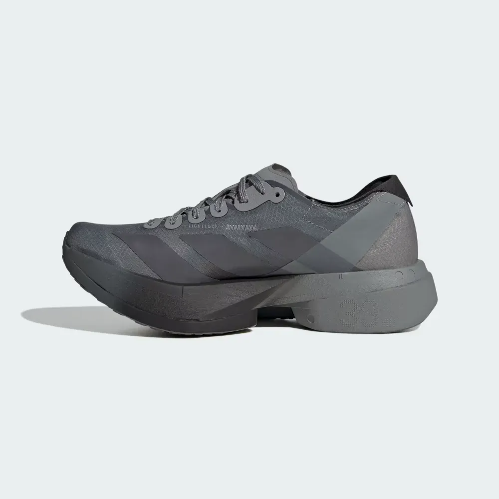 Satisfy x adidas Adizero Adios Pro 4 Core Black Grey Five Grey