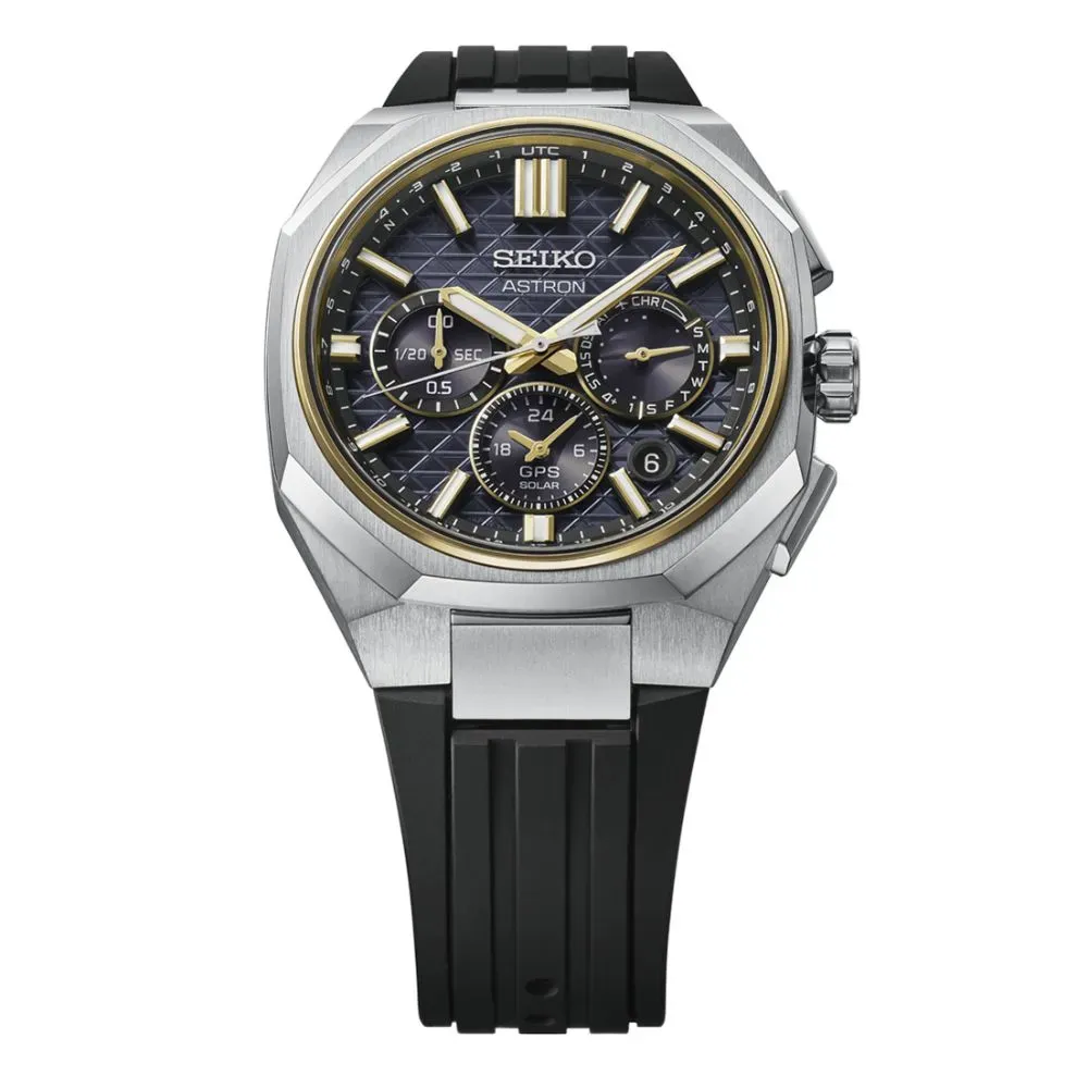 SEIKO　ASTRON Relógio Seiko Astron GPS Solar Black 43.4 mm - Droper