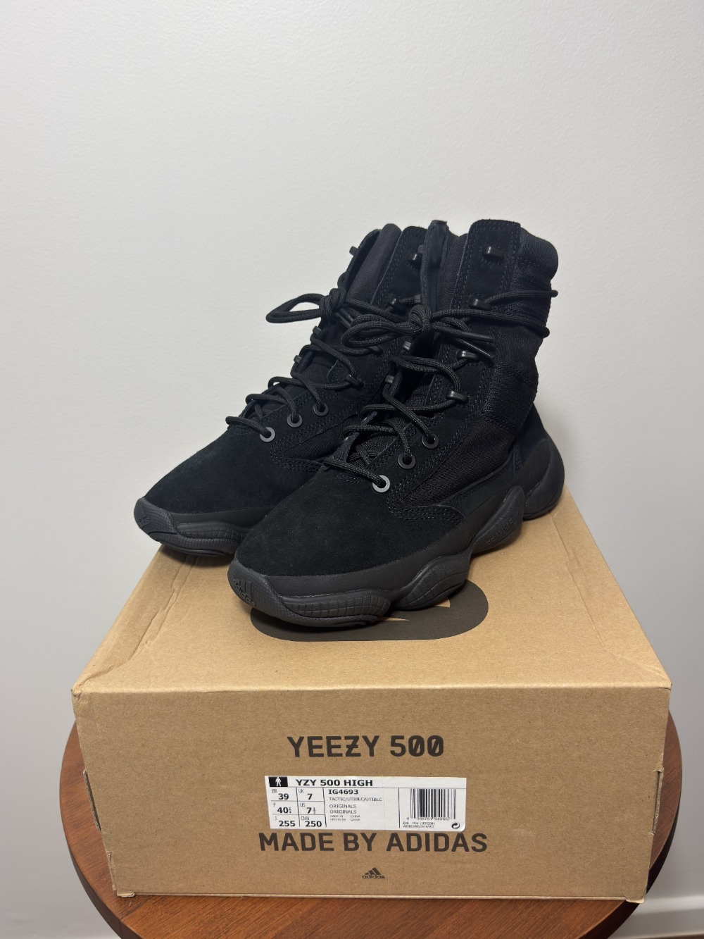 Yeezy 500 High Tactical Boot Utility Black