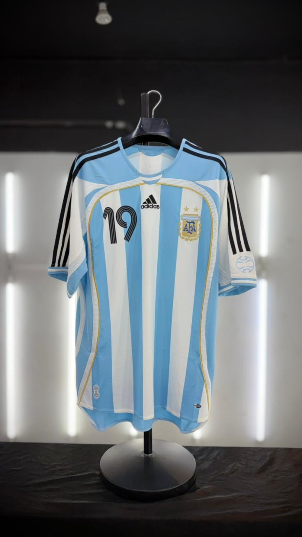 Camiseta adidas Argentina Home Jersey 2006 Messi White — P / M / G / XG, Novo