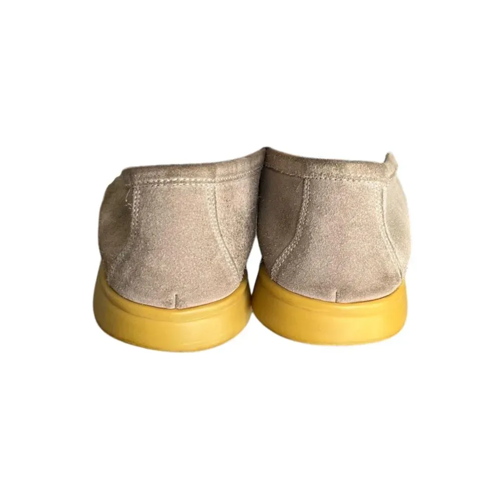 Loro Piana Summer Walk Slip On Suede Tan - Droper