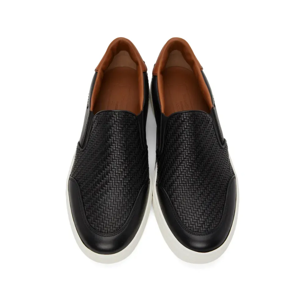 Zegna Pelletessuta Tiziano Slip On Black - Droper