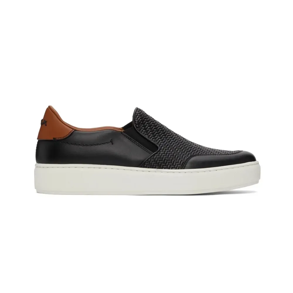 Ermenegildo Zegna PELLE TESSUTA ペッレ テスータ Zegna Pelletessuta Tiziano Slip On Black - Droper