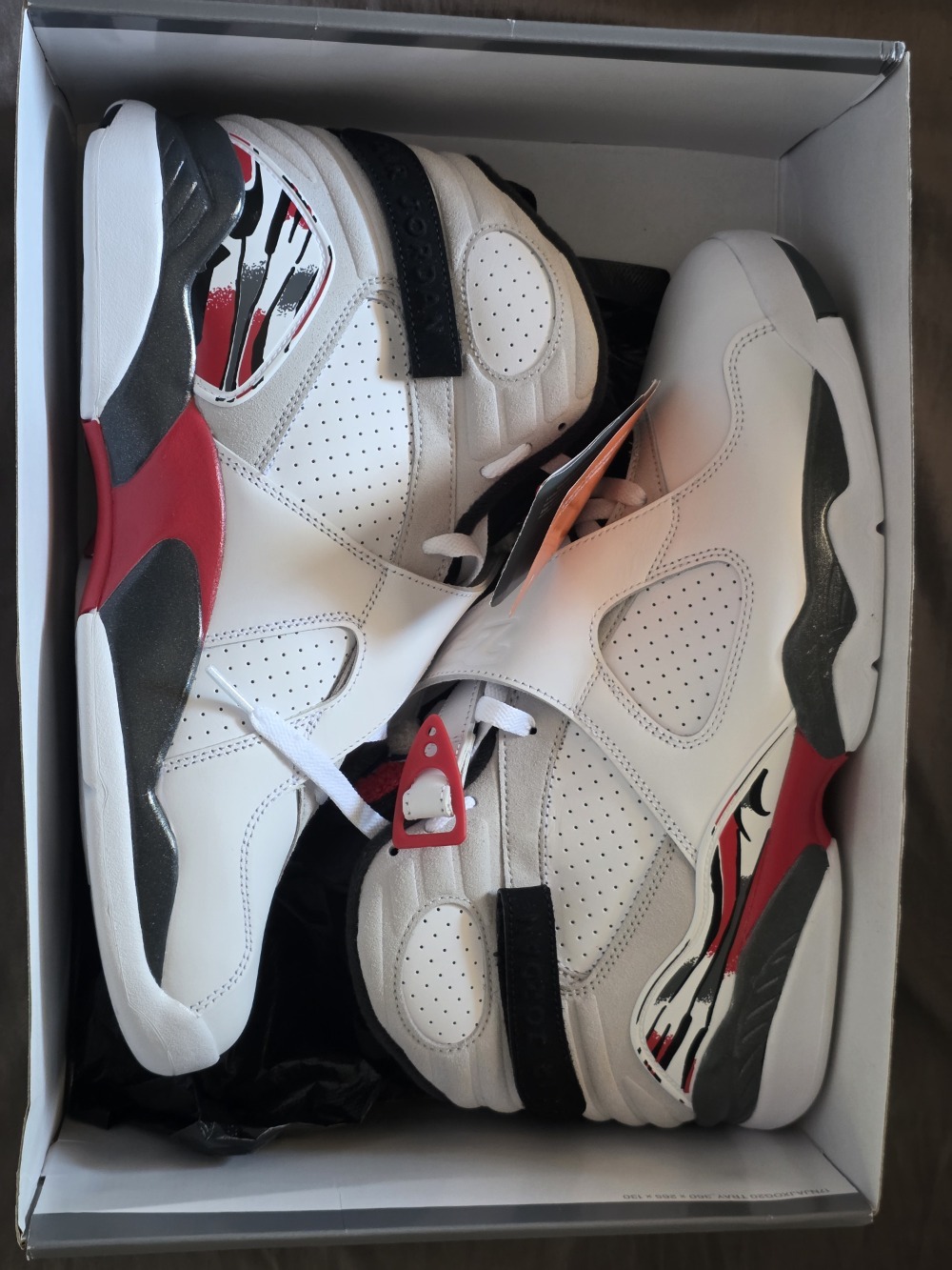 Air Jordan 8 White True Red