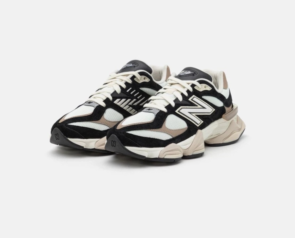 New Balance 9060 Black Beige White — 47, Novo