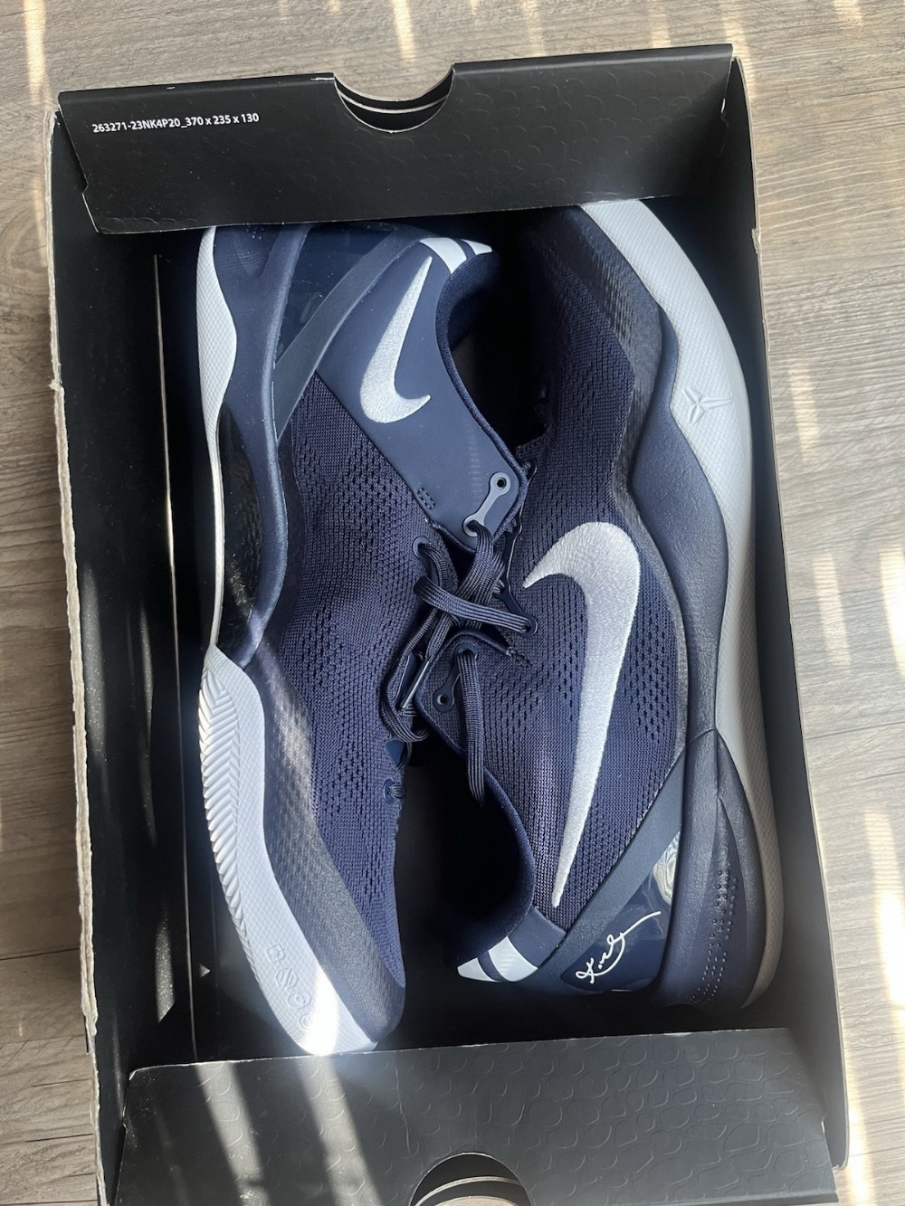 Nike Kobe 8 Protro College Navy — 38 / 39.5 / 40 / 40.5 / 41 / 42 / 43 / 43.5, Novo
