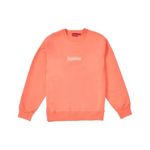 Moletom Supreme Box Logo Crewneck Fluorescent Pink