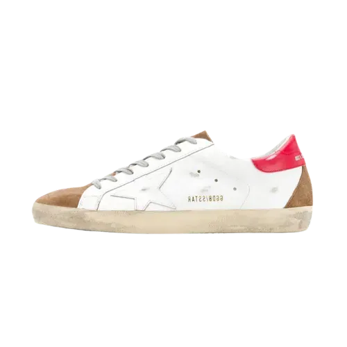Golden Goose Vintage Superstar White Red - Droper