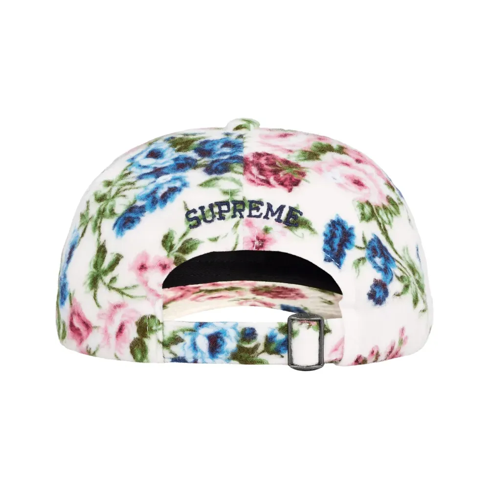 Boné Supreme Floral Flannel 6-Panel White SS26-W13 - Droper