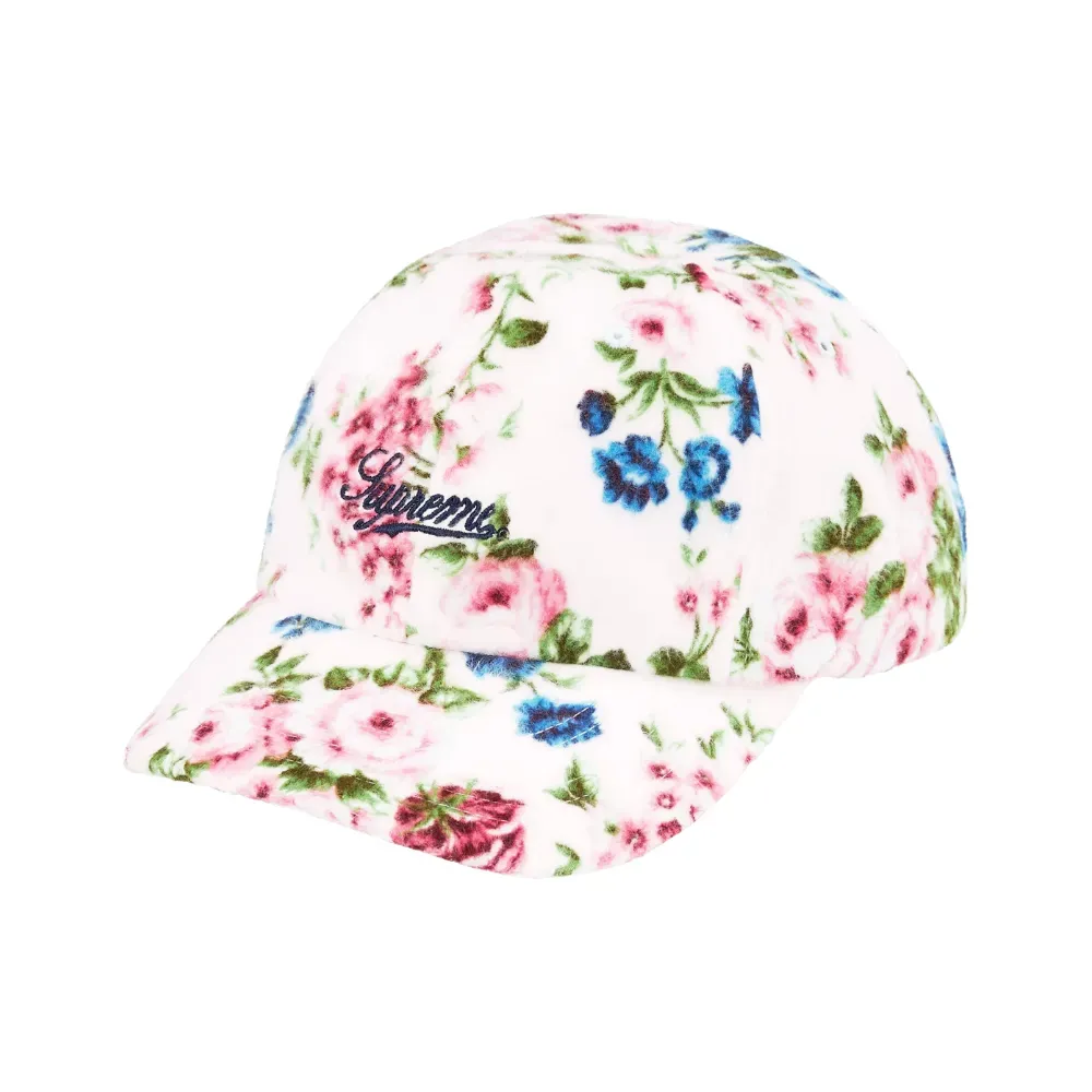 Supreme Floral Flannel 6-Panel キャップ Boné Supreme Floral Flannel 6-Panel White SS26-W13 - Droper