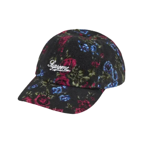 Boné Supreme Raffia Mesh Back 5-Panel Black SS26-W9 - Droper