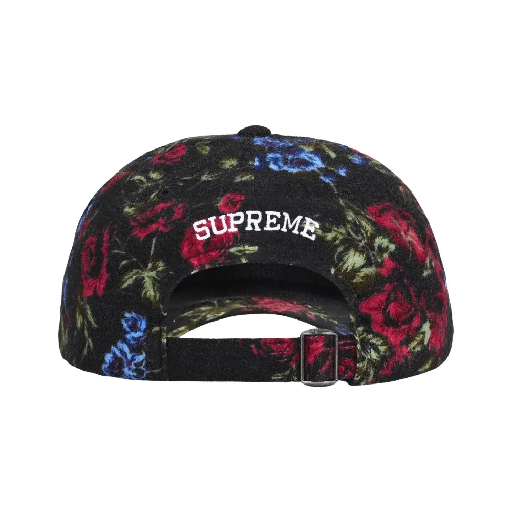 Boné Supreme Floral Flannel 6-Panel Black SS26-W13 - Droper